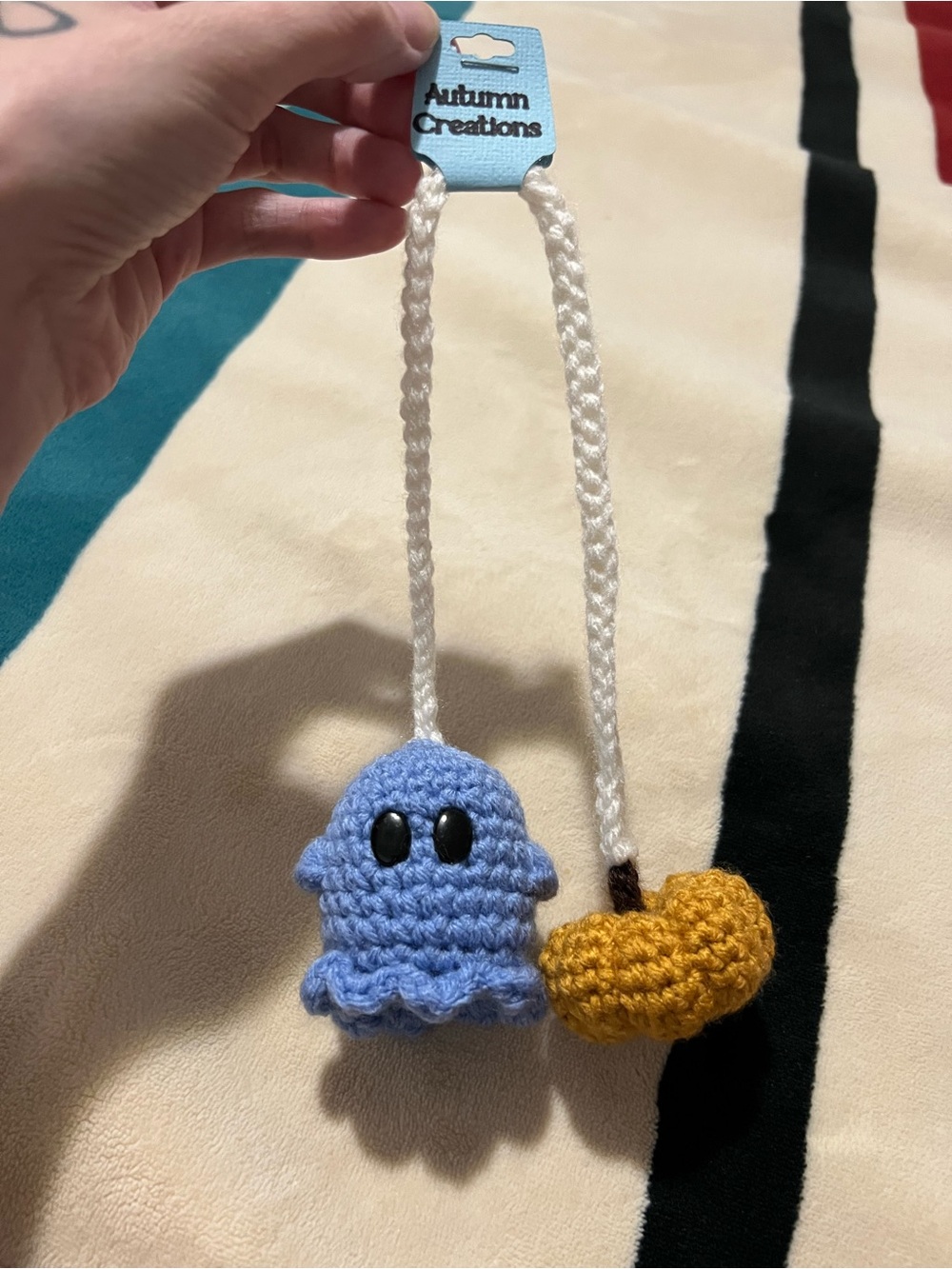 Ghost & Pumpkin Rearview Mirror Hanger 👻